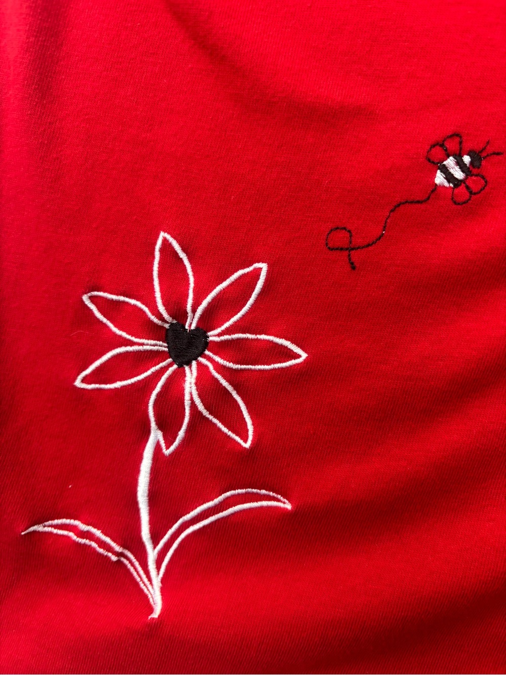 VINTAGE Bold Spirit Red Floral Button-Front Womens Top - Picture 4 of 9